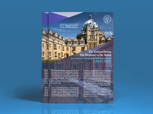 Diseño de plantillas de folleto de la Universidad de Oxford