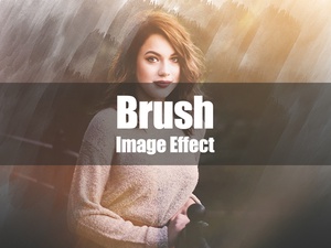 Modèle d’image Brush Effect