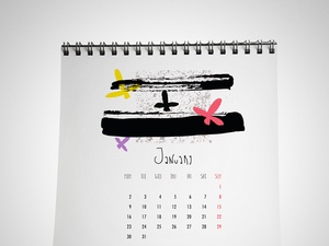 Дизайн календаря на 2017 год
