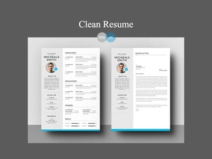 Resume Template For Word & Photoshop