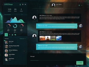 GreenChat UI-Designvorlage