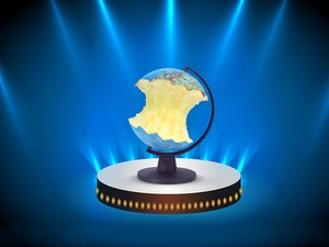 Gegessen Apple Globe Effekt