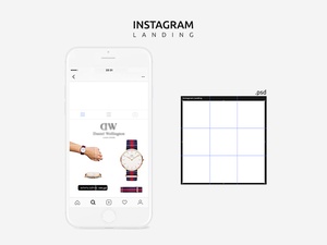 Instagram Mobile Mockup Template