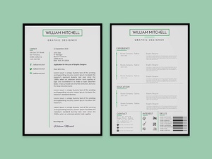 Minimal Resume And Cover Latter