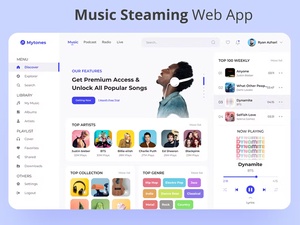 Music Streaming Web App | Mytones