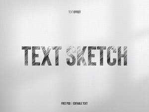 Pencil Sketch Text Effect