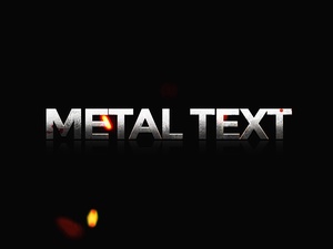 Photoshop Metal Text Effect