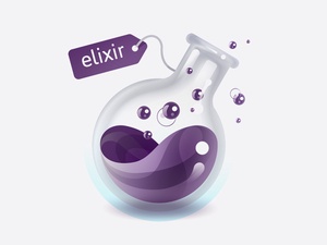Icono del logotipo de Elixir