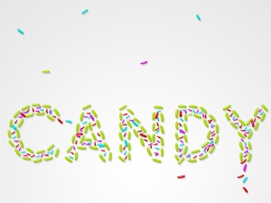 Candy Jelly Bean Text Effect