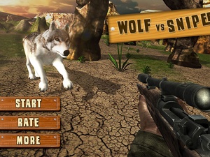 Wolf vs Hunter Spiel UI Design