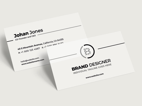 Minimal Business Card Template | Free PSD Templates