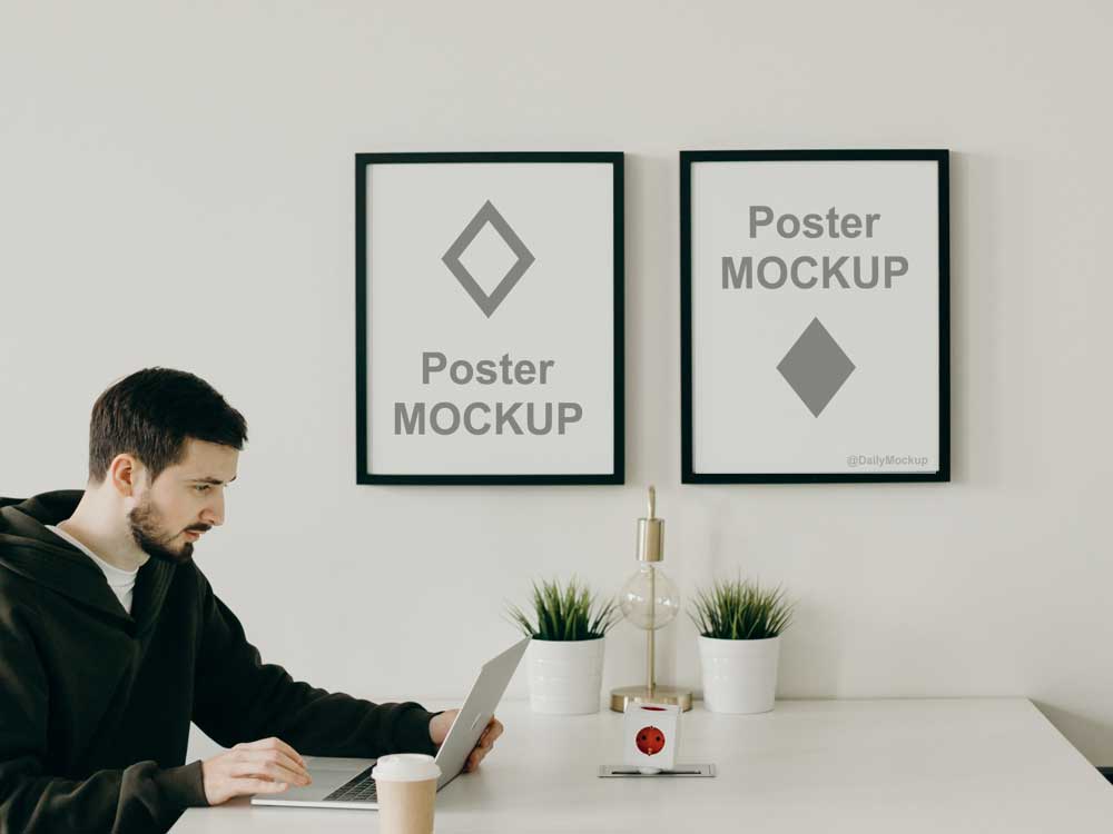 Download Office Poster Mockup PSD | Free PSD Templates