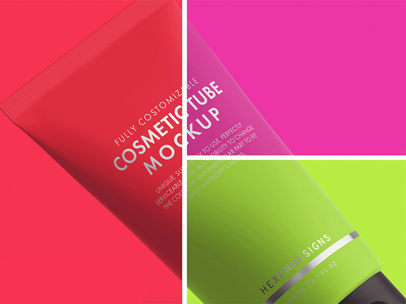 Download Cosmetic Tube Mockup Free Psd Templates