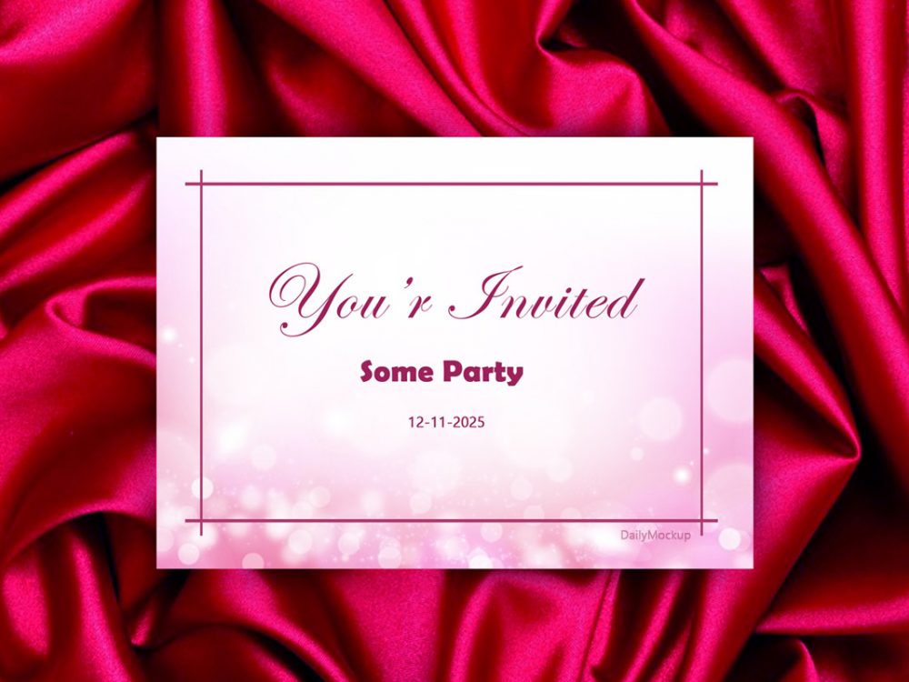 Download Free Invitation Card Mockup Psd Free Psd Templates