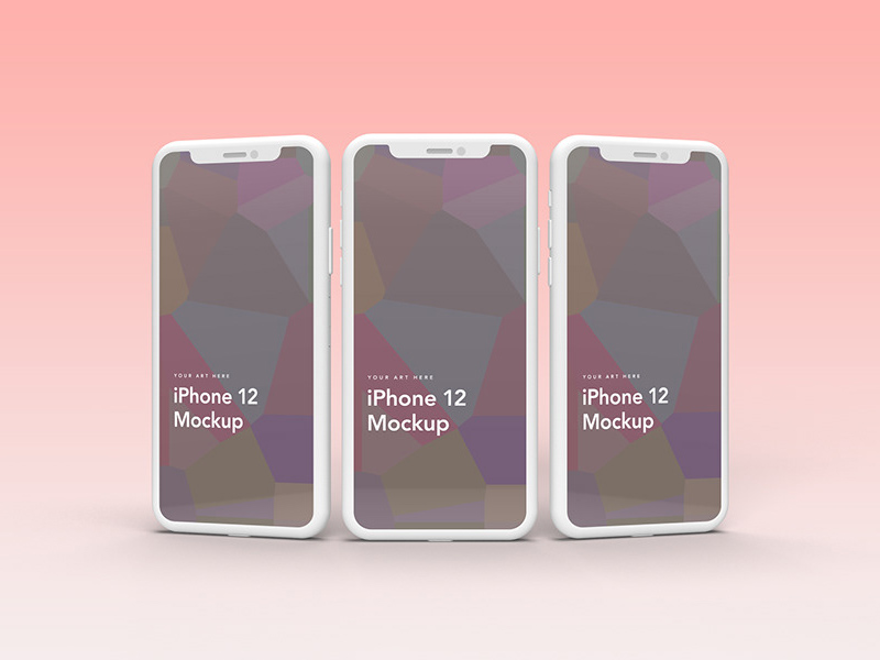 Download Iphone 12 Clay Mockups Free Psd Templates