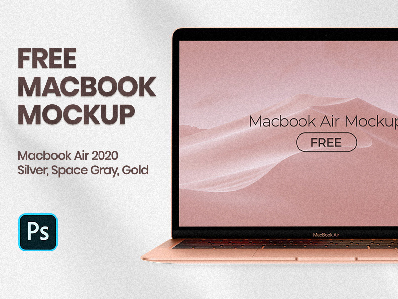 Download Macbook Air 2020 Mockup Free Psd Templates