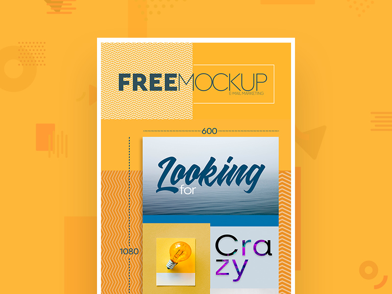 E-mail Marketing Mockup | Free PSD Templates