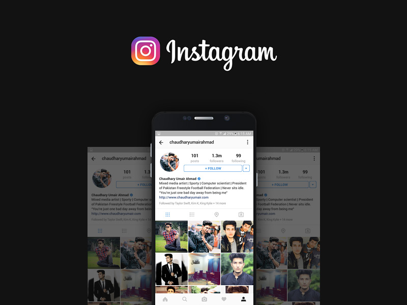Download Instagram Profile Mockup Free Psd Templates