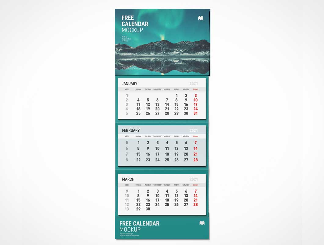 Download Vertical Wall Calendar Psd Mockup Free Psd Templates