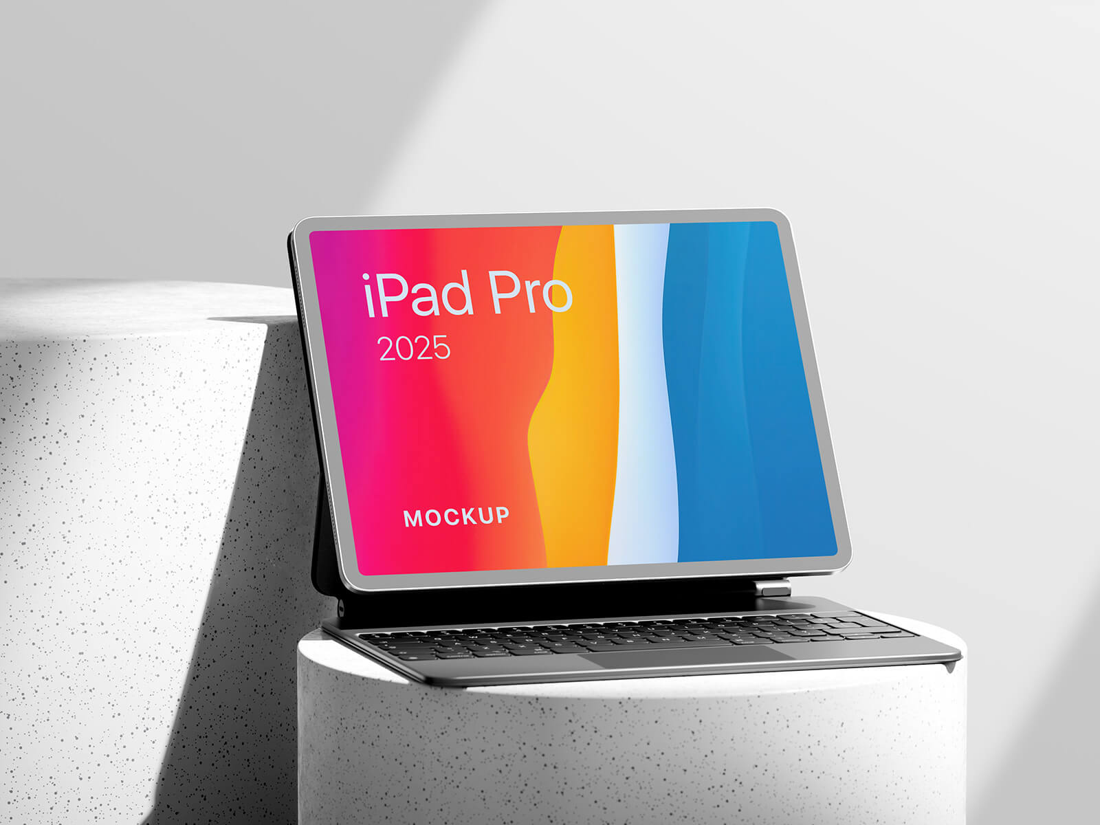 Rounds podio iPad Pro 2025 maqueta