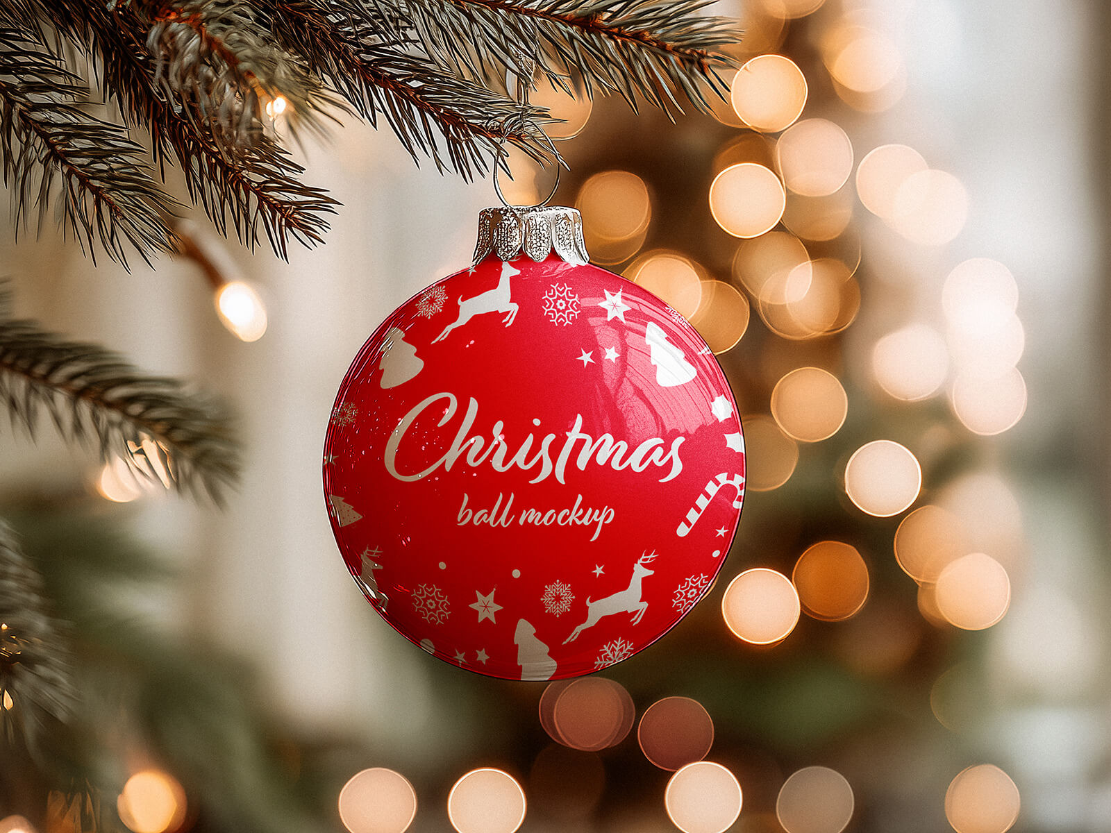 Maquette de boule de Noël suspendue 2025