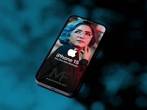 Dunkles iPhone 15 Pro Max Mockup