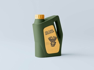 10 Free Engine Oil Can Mockup Files