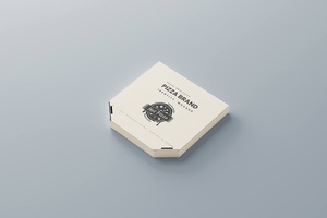 10 Free Pizza Box Branding Mockup Files