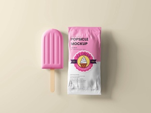 10 Free Popsicle Ice Cream Mockup Files