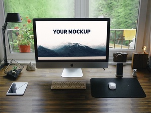 Realistic iMac Mockup