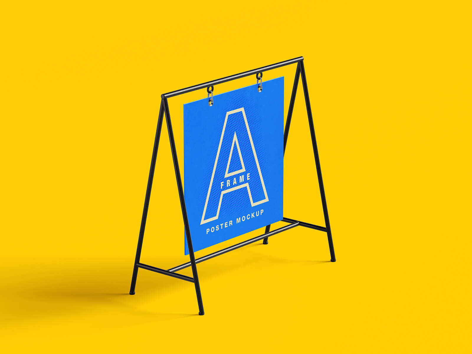 A-Frame Poster Mockup