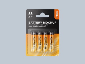 Archivos de maqueta de batería alcalina AA