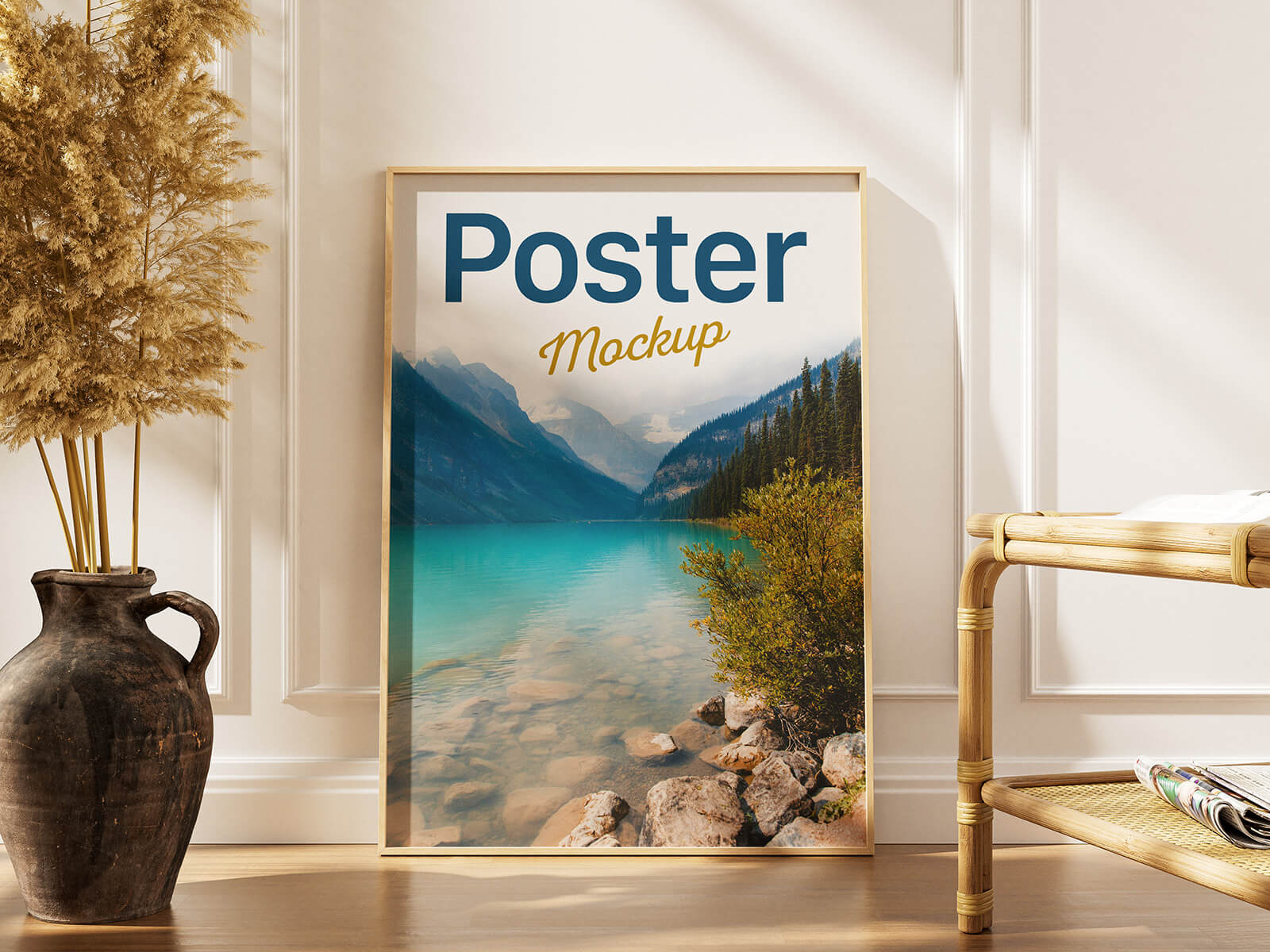 Poster intérieure / Crame photo Mockup pour (B2, B3, A3 et A2)