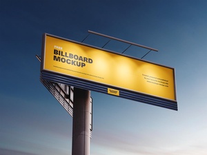 3 Free Twilight Billboard Mockup Set