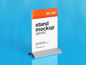 Desk / Table Menu Stand Mockup