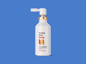 Ear Spray Bottle Mockup