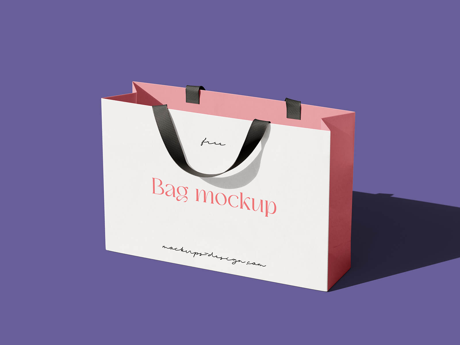 Maqueta de bolsas de compras de papel de marca elegante