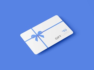 Gift Card With Holder Sleeves Mockup