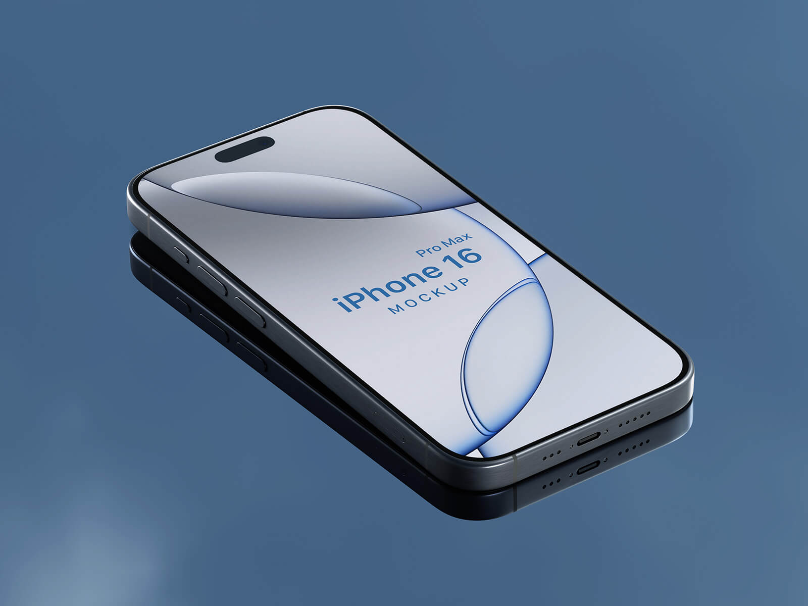 4高品質の3D iPhone 16 Pro Max Mockup