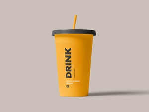 Juice / Soda Drink Disposable Cup Mockup