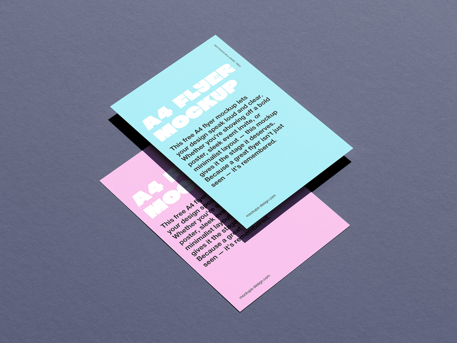Minimal A4 Flyer Mockup