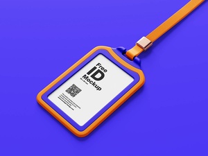 Plastic Case ID Card Mockup
