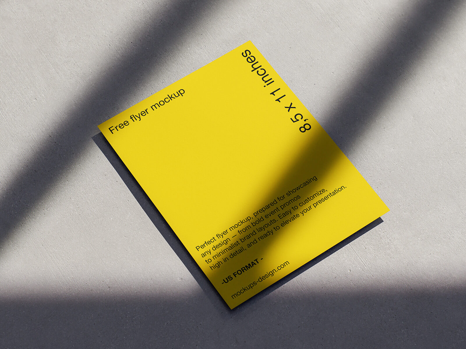 Shadow US Format Flyer Mockup