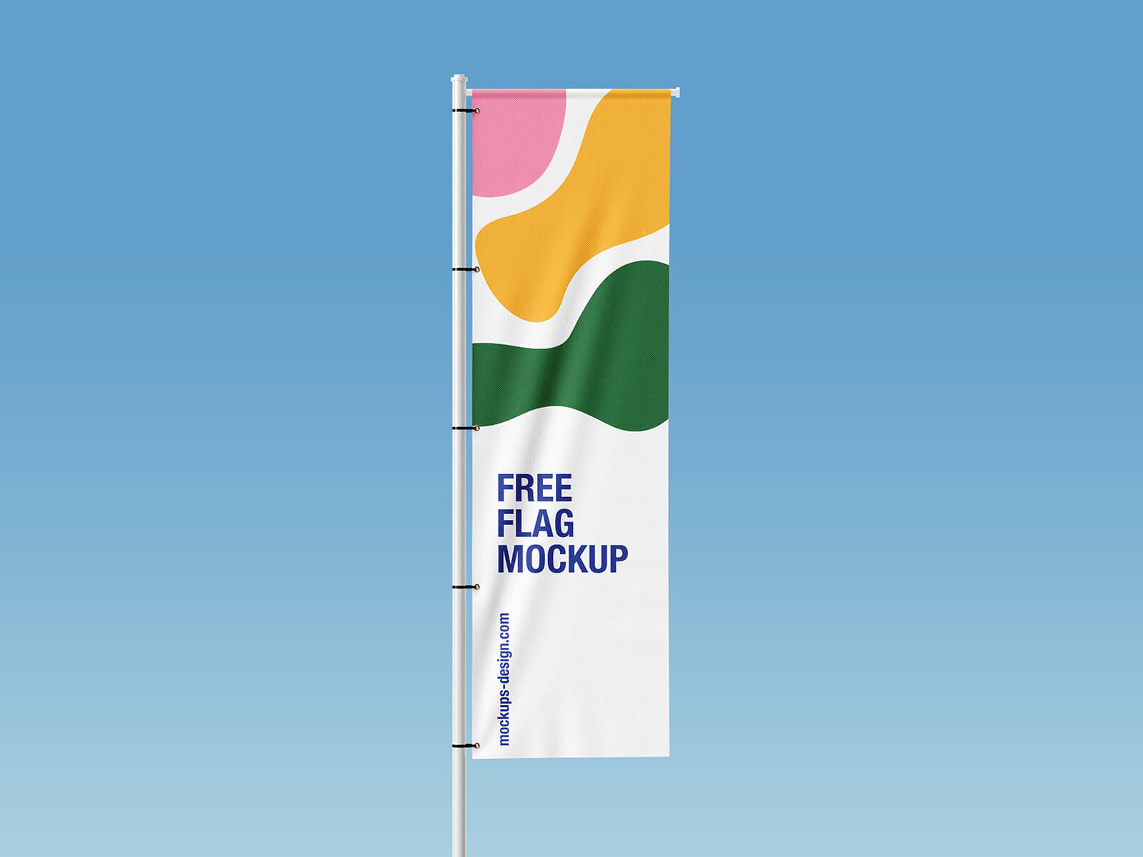 Bannière de poteau de drapeau vertical Made