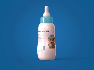 5 Free Baby Feeding Bottle Mockup Files