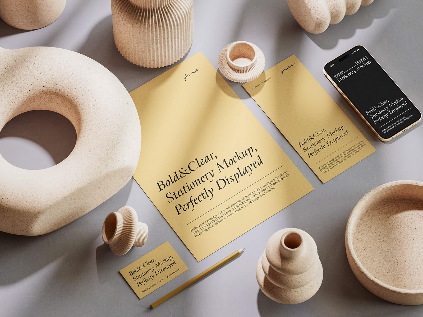 Elegantes dekoratives Briefpapiermodell