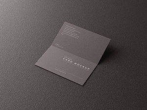 5 Free Folded Business Card With Notebook Mockup Files