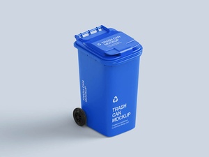 5 Free Garbage Bin / Trash Can Mockup Files
