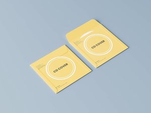5 Free Paper CD Cover & Disc Mockup Files