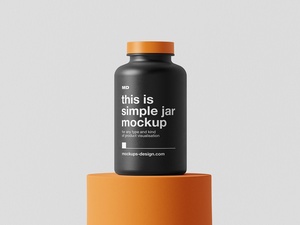 Plastic Protein / Jar Mockup 